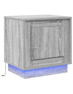 Armadio da Notte Grigio 44 x 34,5 x 45 cm Legno multistrato