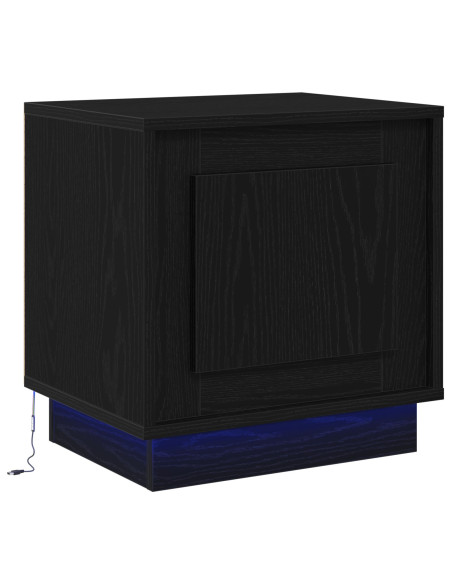 Comodini Rovere nero Legno ingegnerizzato 44 x 34,5 x 45 cm Ante