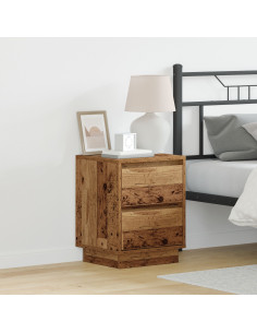 Armadio da Notte con cassetto Legno vecchio 39 x 34,5 x 50 cm