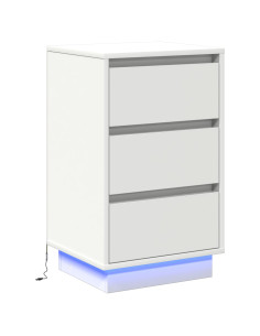 Armadio da Notte Bianco 39 x 34,5 x 65 cm Legno multistrato