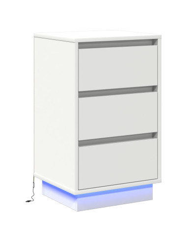 Armadio da Notte Bianco 39 x 34,5 x 65 cm Legno multistrato