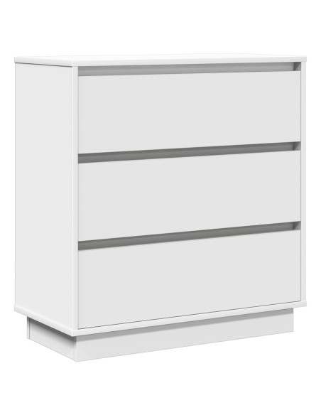 Comodino  con LED Bianco 71x34,5x75 cm Legno ingegnerizzato
