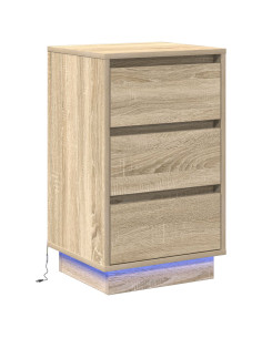 Armadio da Notte con cassetto Rovere Sonoma 39 x 34,5 x 65 cm