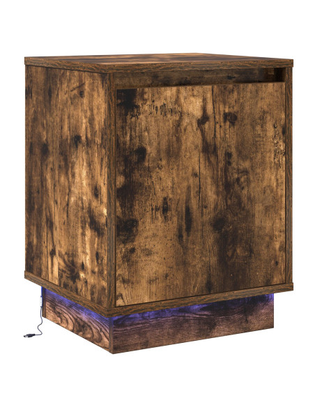 Comodini Rovere affumicato Legno ingegnerizzato 39 x 34.5 x 50 cm