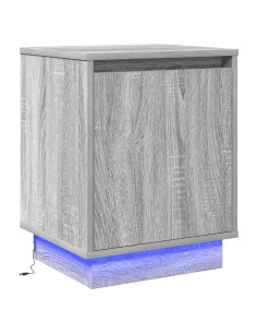 Armadio da Notte Grigio 39 x 34,5 x 50 cm Legno multistrato