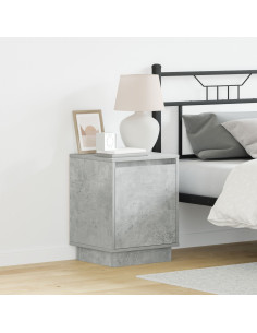 Armadio da Notte Grigio cemento 39 x 34,5 x 50 cm
