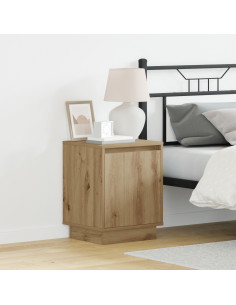 Armadio da Notte 2 pcs Rovere artigianale 39 x 34,5 x 50 cm