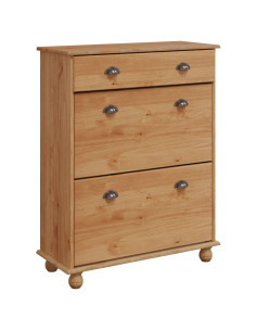 Mobile per scarpe ASKIM Marrone 85 x 35 x 108 cm Pino massello