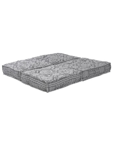 Divano modulare 2 pcs Grigio chiaro 140 x 70 x 36 cm Tessuto