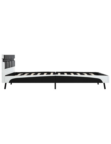 Giroletto con LED Nero in Similpelle 160x200 cm