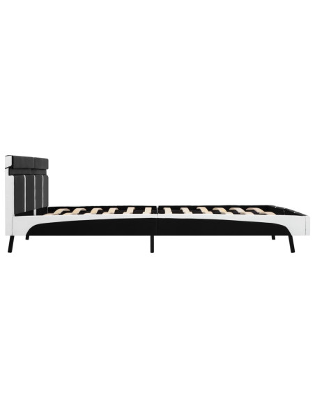 Giroletto con LED Nero in Similpelle 180x200 cm