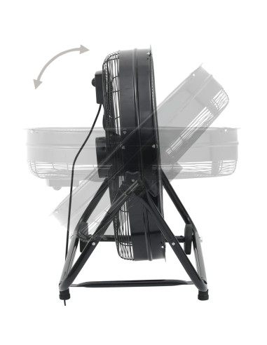 Ventilatore a Tamburo Industriale 60 cm 172,5 W Nero