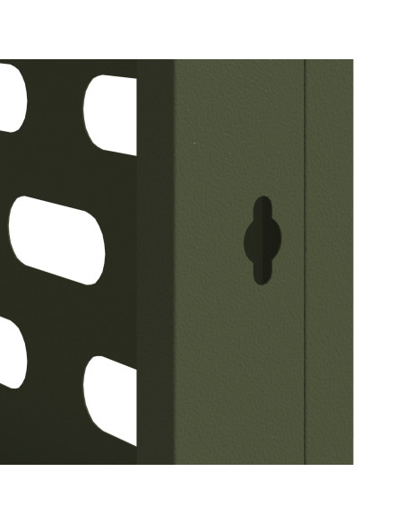 Copertura per Condizionatore  Verde Oliva 110x50x105 cm in Acciaio