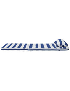 Cuscini Sedia Adirondack 2pz Strisce Bianche Blu Tessuto Oxford 2