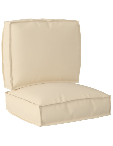 Set di Cuscini per Pallet 2 pcs Beige Tessuto Oxford