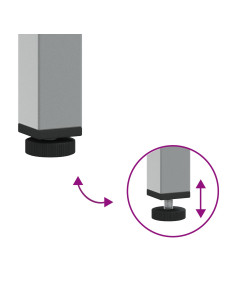 Mobile da lavoro 8 pcs Rosso Legno ingegnerizzato e acciaio