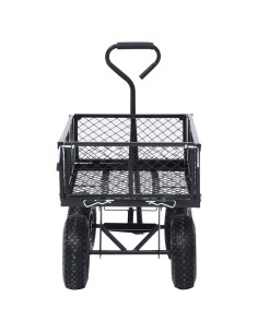 Carrello a Mano da Giardino Nero 250 kg