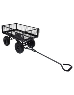 Carrello a Mano da Giardino Nero 250 kg 2