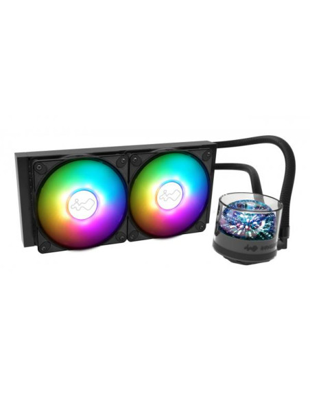 In Win NR24, Kit di raffreddamento a liquido, 12 cm, 600 Giri/min, 1800 Giri/min, 82,96 pdc/min, Nero