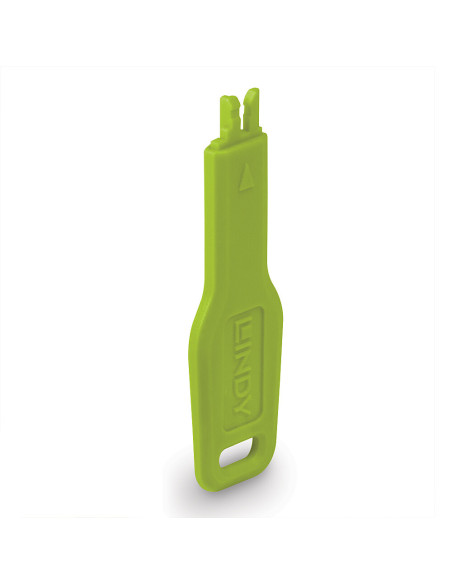 Lindy 47893 clip sicura Chiave bloccaporta RJ-45 Verde Acrilonitrile butadiene stirene (ABS)