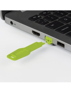 Lindy 47893 clip sicura Chiave bloccaporta RJ-45 Verde Acrilonitrile butadiene stirene (ABS) 2