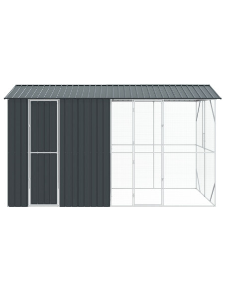 Gabbia per uccelli Antracite 430 x 208 x 247 cm Acciaio zincato