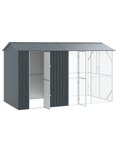 Gabbia per uccelli Antracite 430 x 208 x 247 cm Acciaio zincato