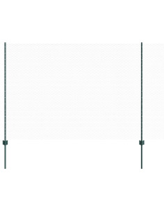 Recinzione con Posto Verde 1,5 x 10 m Acciaio e PVC