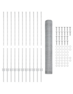Recinzione con Posto Argento 1,2 x 25 m Acciaio