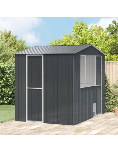 Gabbia per uccelli Antracite 215 x 310 x 247 cm Acciaio zincato