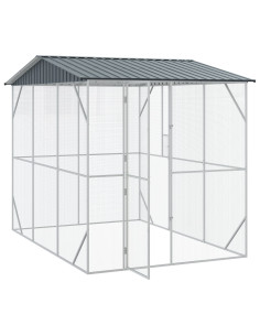 Gabbia per uccelli Antracite 227 x 310 x 247 cm Acciaio zincato