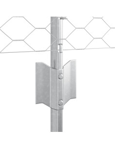 Recinzione con Posto Argento 0,6 x 25 m Acciaio 2