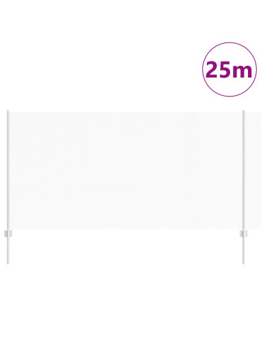 Recinzione con Posto Argento 1,2 x 25 m Acciaio