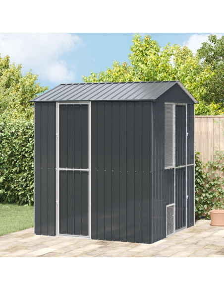 Aviario per Uccelli  Antracite 210x215x247 cm Acciaio