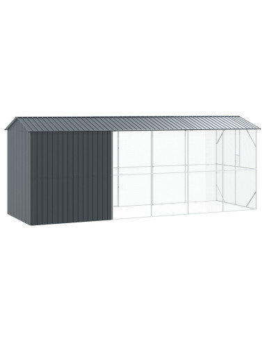 Gabbia per uccelli Antracite 645 x 208 x 247 cm Acciaio zincato