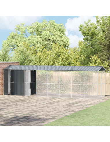 Gabbia per uccelli Antracite 860 x 208 x 247 cm Acciaio zincato