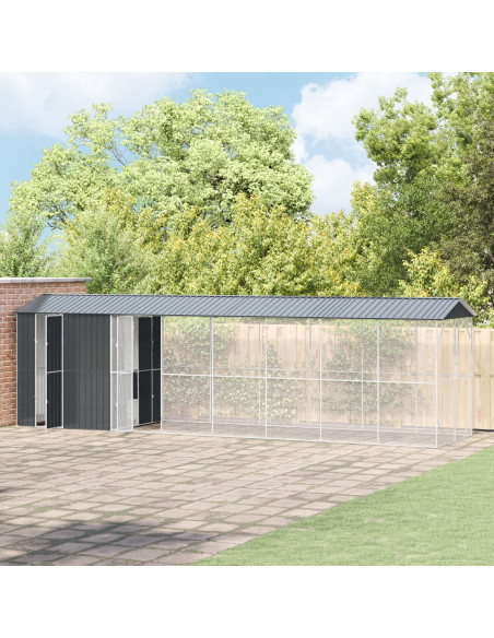 Gabbia per uccelli Antracite 860 x 208 x 247 cm Acciaio zincato