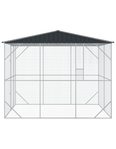 Gabbia per uccelli Antracite 227 x 310 x 247 cm Acciaio zincato