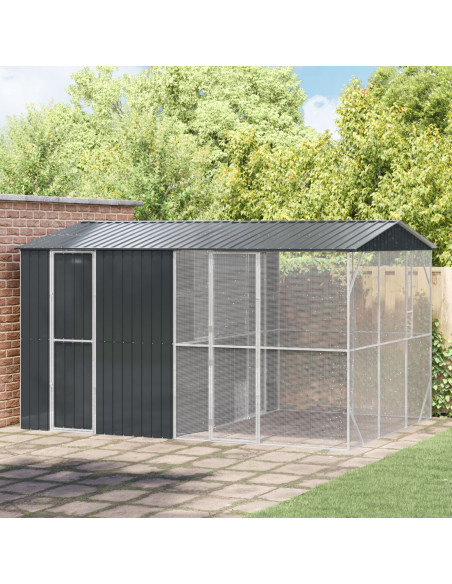 Gabbia per uccelli Antracite 430 x 310 x 247 cm Acciaio zincato