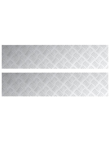 Gradini per Scale 2 pcs Argento 90 x 20 cm Alluminio