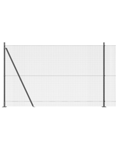Palo della recinzione Grigio 25 x 1,5 m (12 x 12 mm mesh)