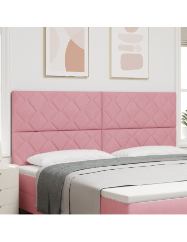 Testiera con testiera Rosa 200 cm Velluto