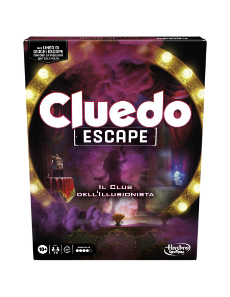 Cluedo Escape - Il Club dell'Illusionista, gioco di mistero in versione Escape Room