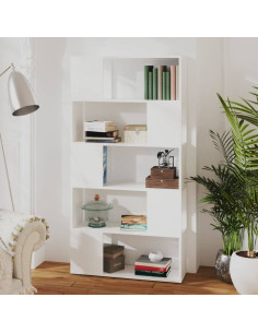 Libreria/Divisorio Bianco 80x24x155 cm in Truciolato