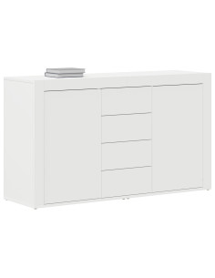 Credenza con cassetto Bianco 120 x 36 x 69 cm Legno multistrato