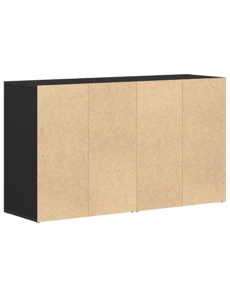 Credenza Nera Legno ingegnerizzato 120 x 36 x 69 cm Archiviazione
