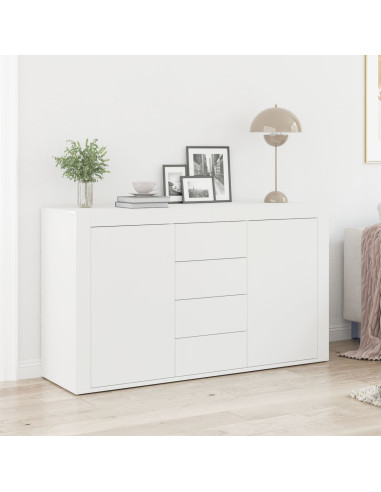 Credenza con cassetto Bianco 120 x 36 x 69 cm Legno multistrato