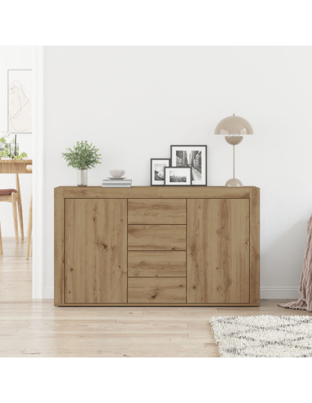 Credenza Rovere artigianale 120 x 36 x 69 cm Legno multistrato