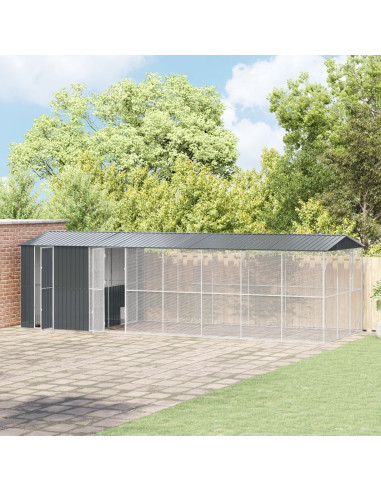 Gabbia per uccelli Antracite 860 x 310 x 247 cm Acciaio zincato