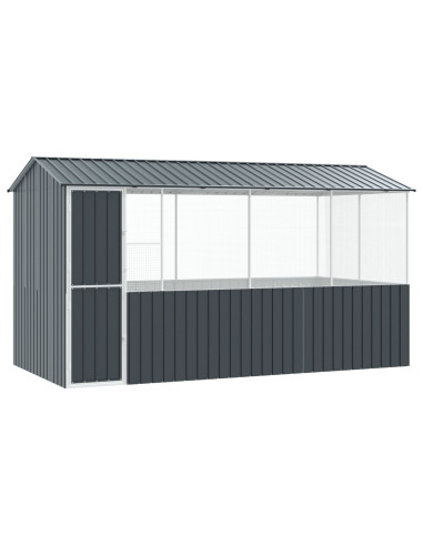 Gabbia per uccelli Antracite 410 x 210 x 230 cm Acciaio zincato